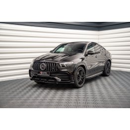 Накладка сплиттер на передний бампер на Mercedes GLE C167 Coupe AMG